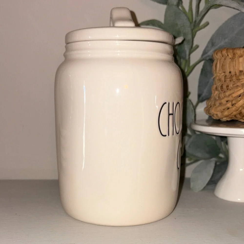 Rae Dunn White Chocolate Chip Canister